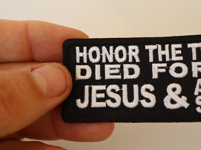 Honor the Two Who Died Embroidered Patch product video