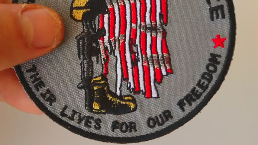 Honor Their Sacrifice Embroidered Patch product video