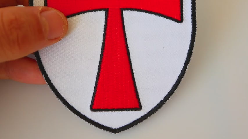 Knights Templar Shield Embroidered Patch product video