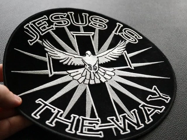 Jesus Is the Way Embroidered Patch product video