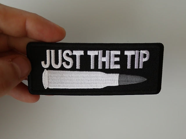 Just the Tip Bullet Embroidered Patch product video