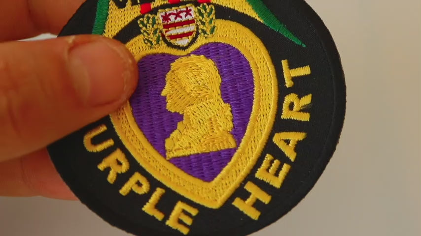 Vietnam Purple Heart Embroidered Patch product video