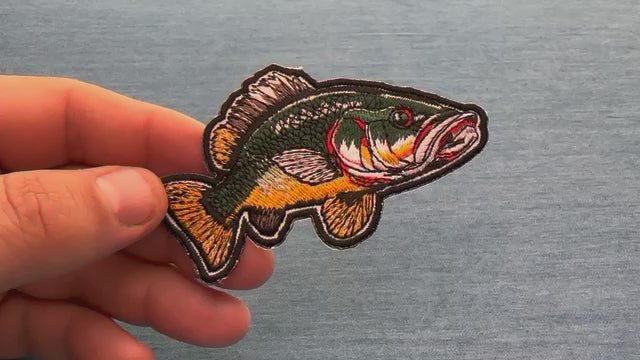 Fish Embroidered Patch product video