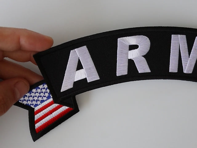 Army U.S. Flag Rocker Embroidered Patch product video