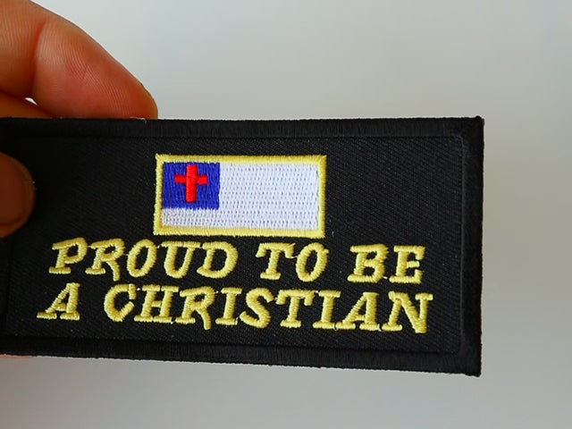 Proud to Be Christian Embroidered Patch product video