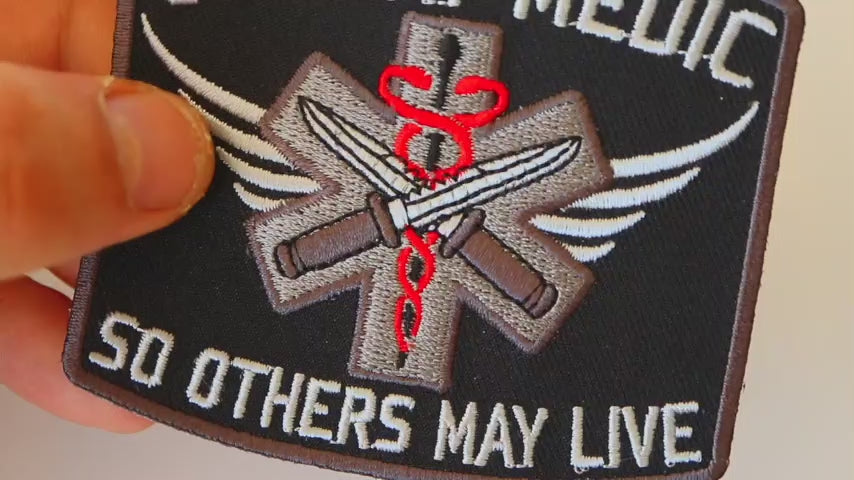 Combat Medic EMT Embroidered Patch product video