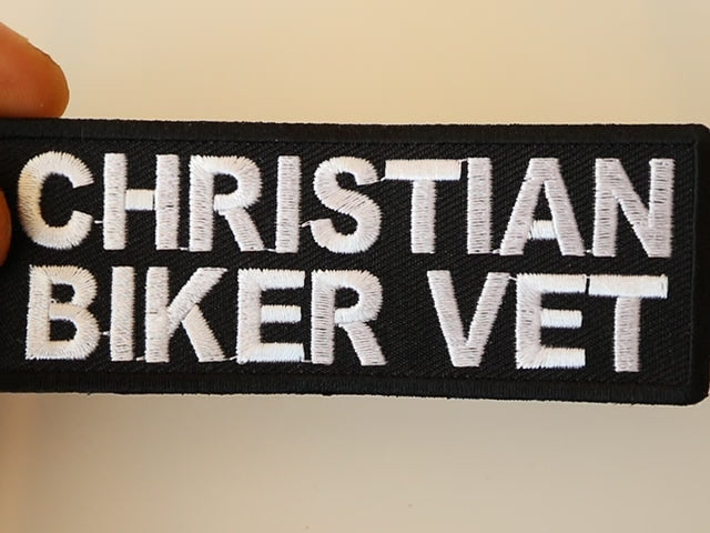 Christian Biker Faith Embroidered Patch product video