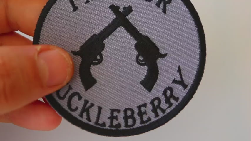 I'm Your Huckleberry Pistols Embroidered Patch product video