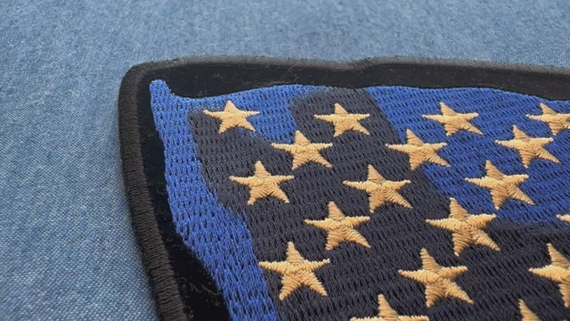Waving American Flag Embroidered Patch product video