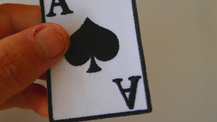 Ace of Spades Embroidered Patch product video