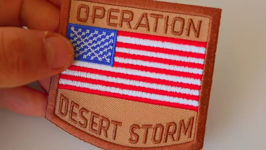 Operation Desert Storm Embroidered Patch product video