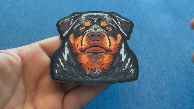 Power Rottweiler Embroidered Patch product video