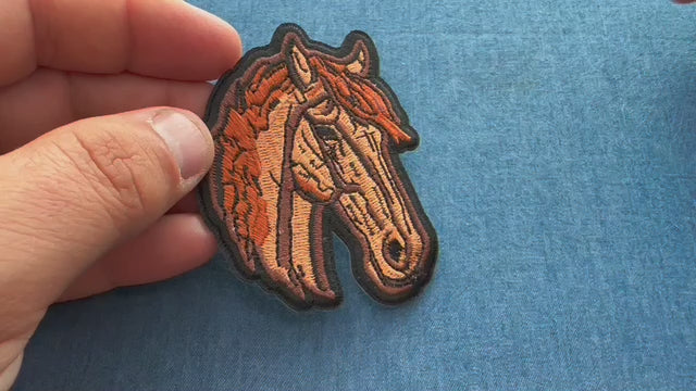 Horse Embroidered Patch product video