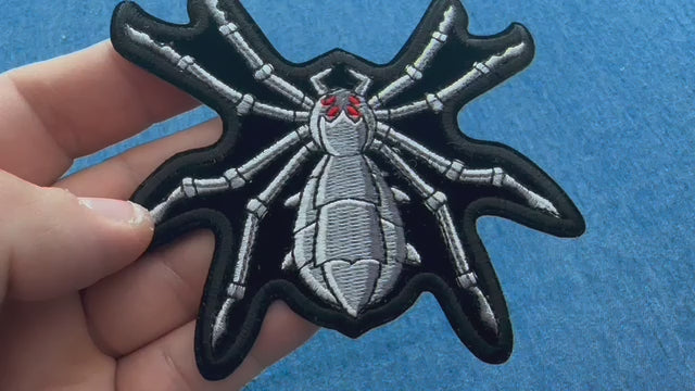 Mechanical Spider Embroidered Patch product video