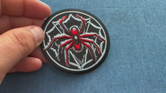 Spider Embroidered Patch product video