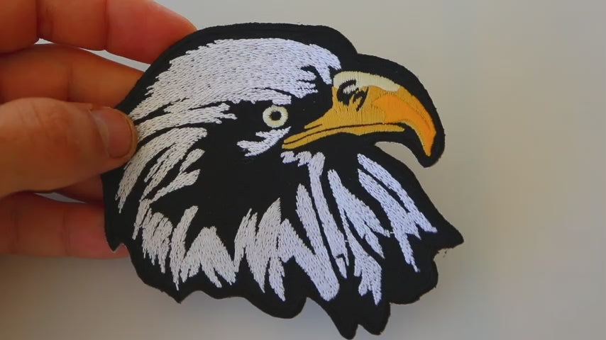 White Eagle Embroidered Patch product video