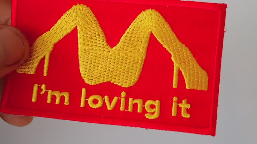 I'm Loving It Embroidered Patch product video