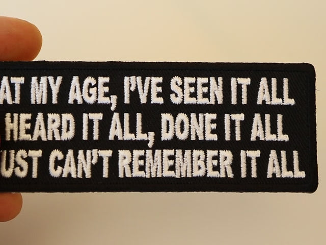 Seen It All Embroidered Patch product video