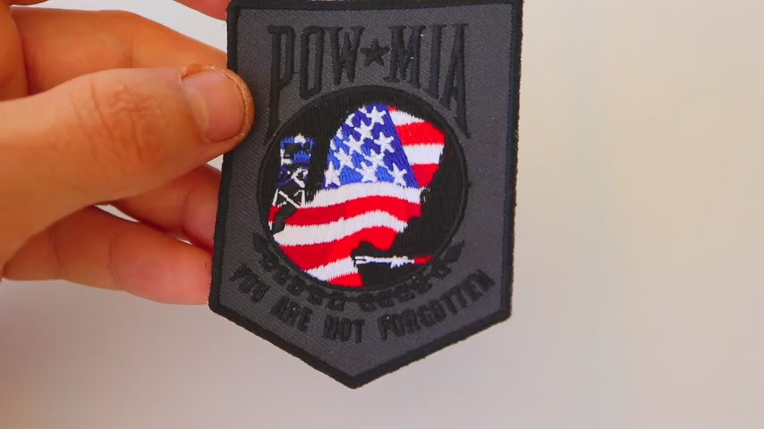 American Flag POW MIA Embroidered Patch product video