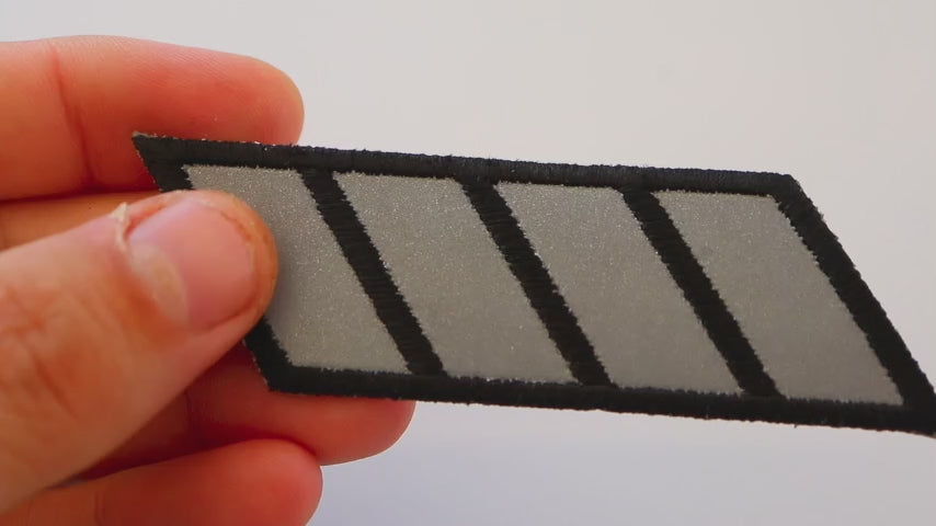 Reflective Stripes Embroidered Patch product video