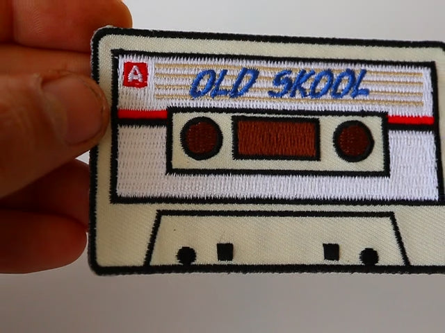Old Skool Radio Cassette Embroidered Patch product video