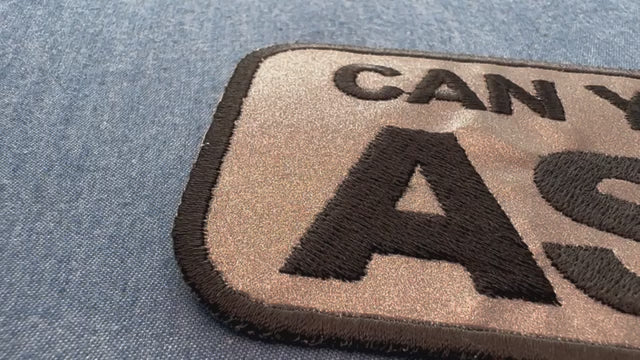 Can You See Me Now Reflective Embroidered Patch product video