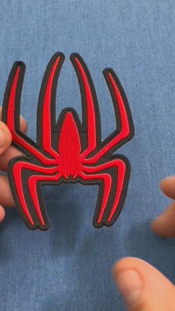Red Spider Embroidered Patch product video