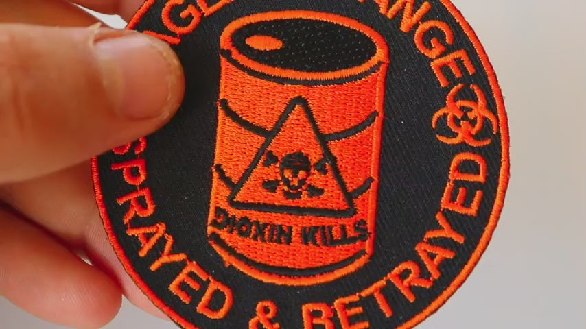 Agent Orange Sprayed and Betrayed Embroidered Patch product video
