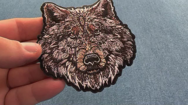 Wolf Embroidered Patch product video