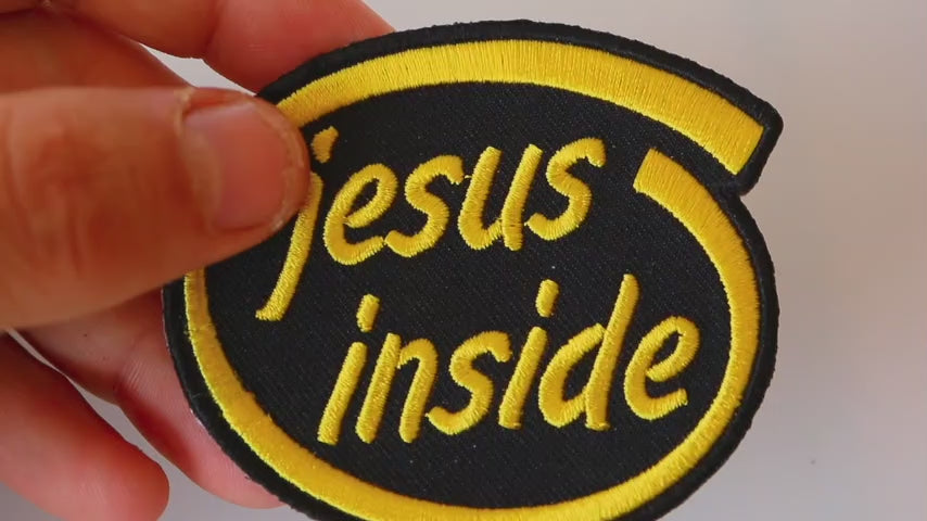 Jesus Inside Embroidered Patch product video