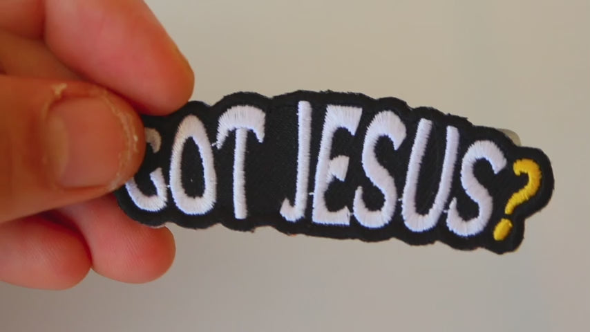 Got Jesus Embroidered Patch product video