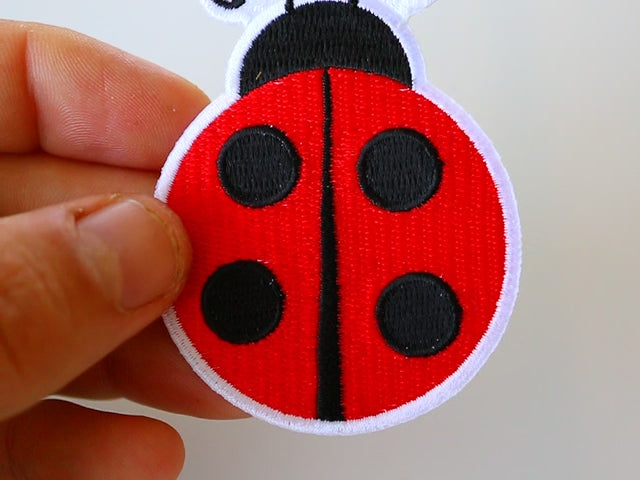 Ladybug Embroidered Patch product video