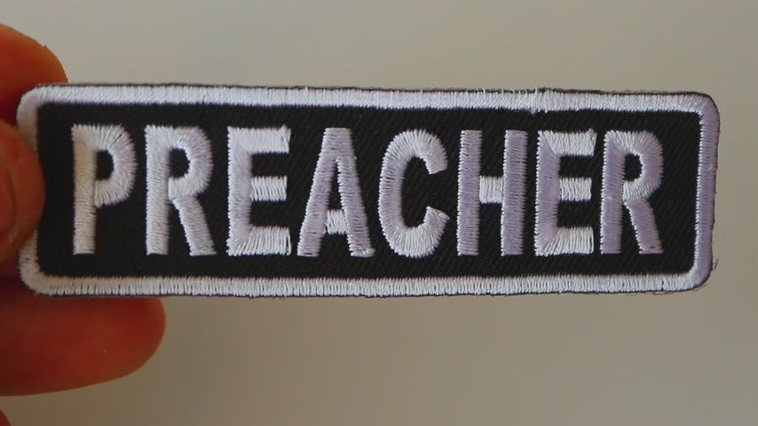 Preacher Faith Embroidered Patch product video
