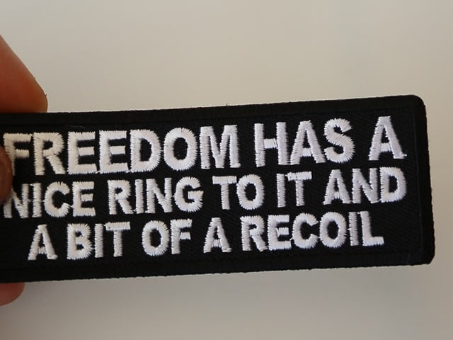 Freedom and Recoil Embroidered Patch product video