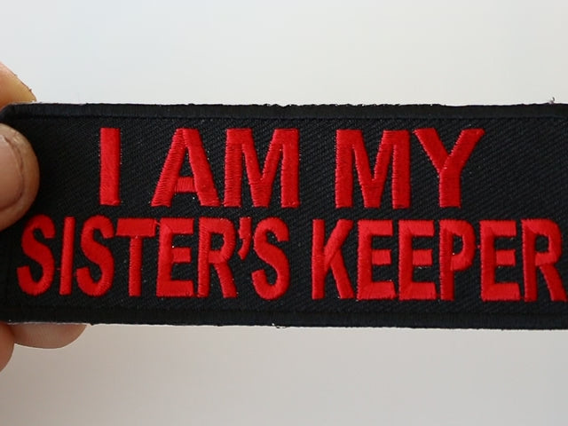 Sister's Keeper Red Embroidered Patch product video