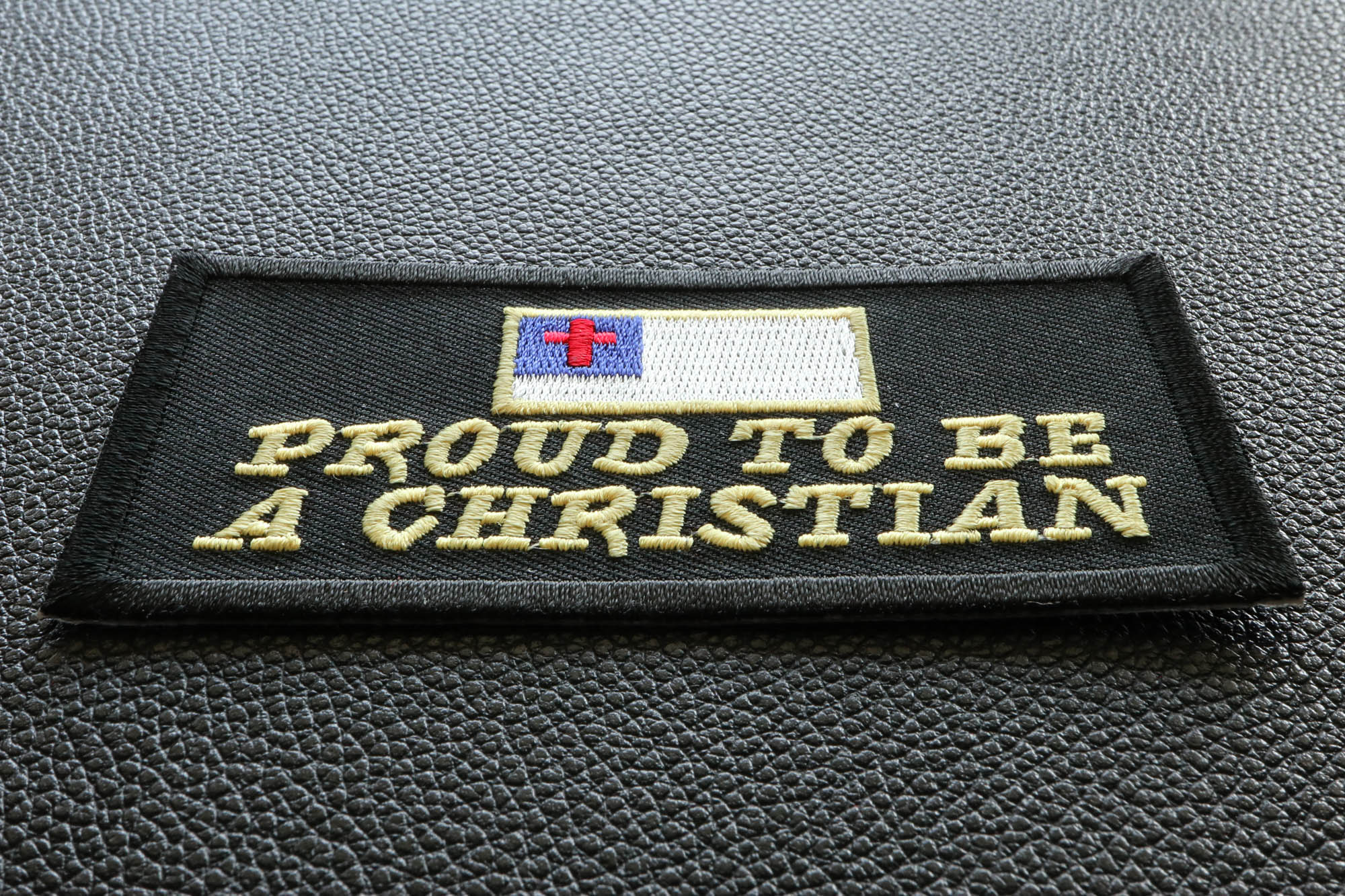 Proud to Be a Christian Patch - Wear Your Faith with Confidence ( 3 x 3 inches )