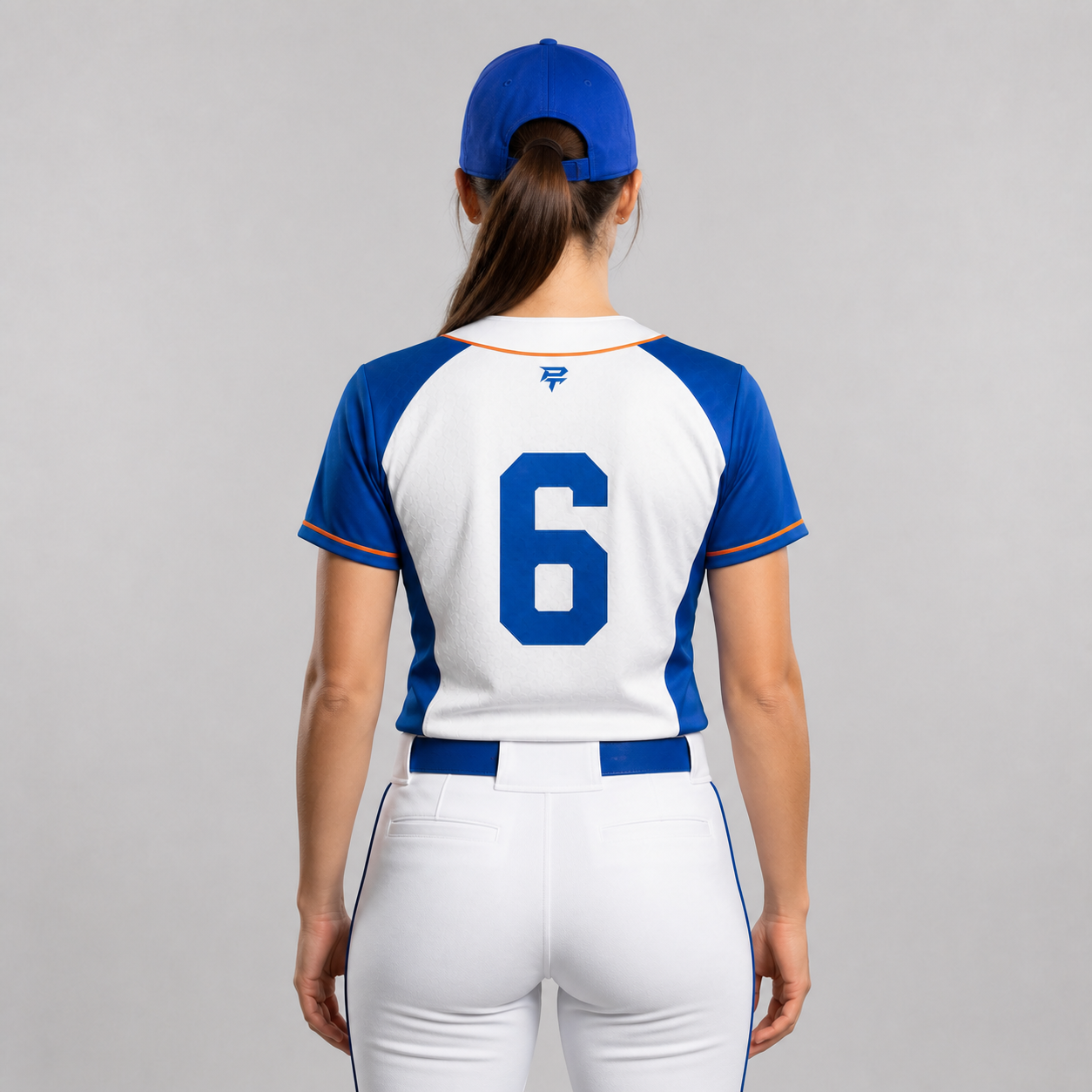 PT Fitted Full-Button Baseball Jersey back