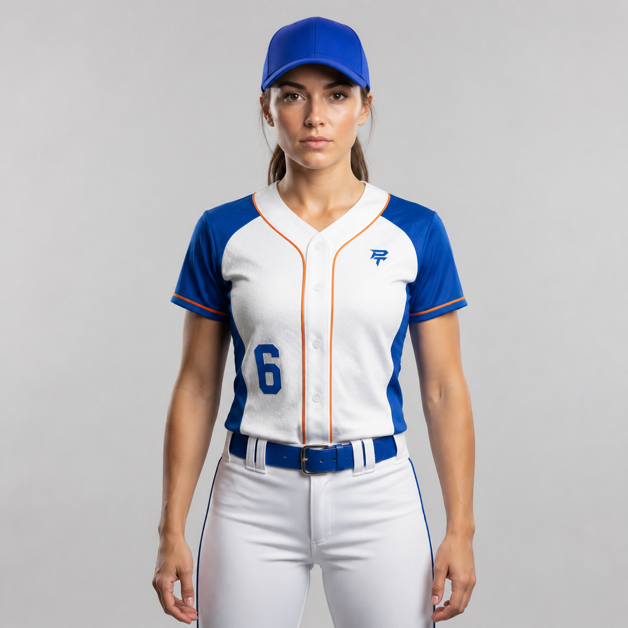 PT Fitted Full-Button Baseball Jersey front