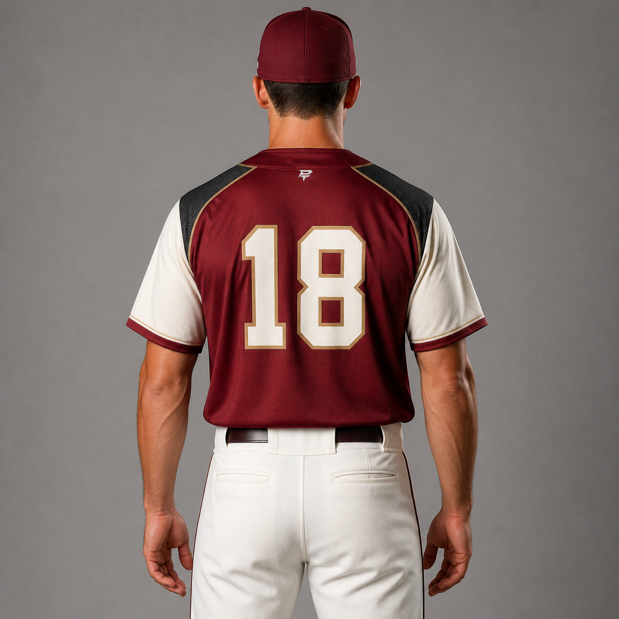 PT Pro Two-Button Baseball Jersey back