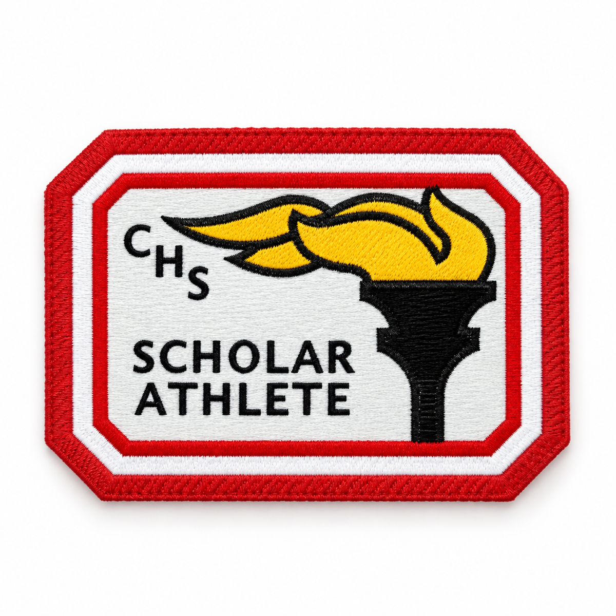 Academic Rectangle Embroidered Patch