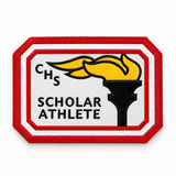 Academic Rectangle Embroidered Patch - Personalized for Schools and Universities  ( 4 x 3 Inches ) — generated illustrative front studio view
