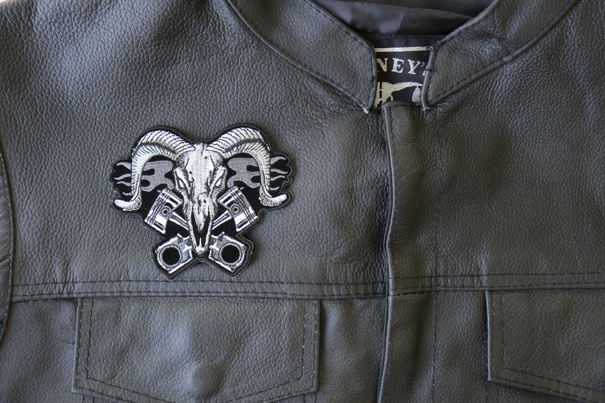 Ram Patch Ram with Pistons Embroidery Patch Built for the Fearless ( 4 x 4 inche