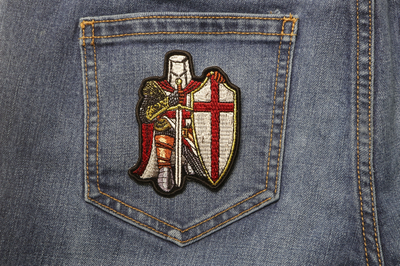 Red Knight Crusader Embroidered Patch product image 2