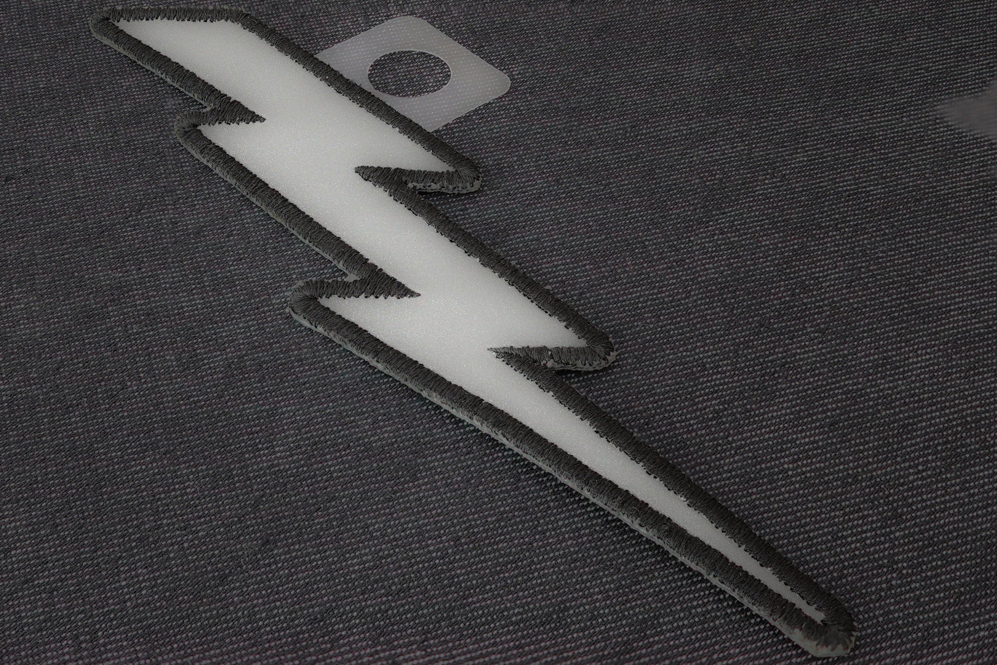 Reflective Lightning Bolt Right Patch – Striking Embroidered patch for Jackets & Gear( 4x3  inches )
