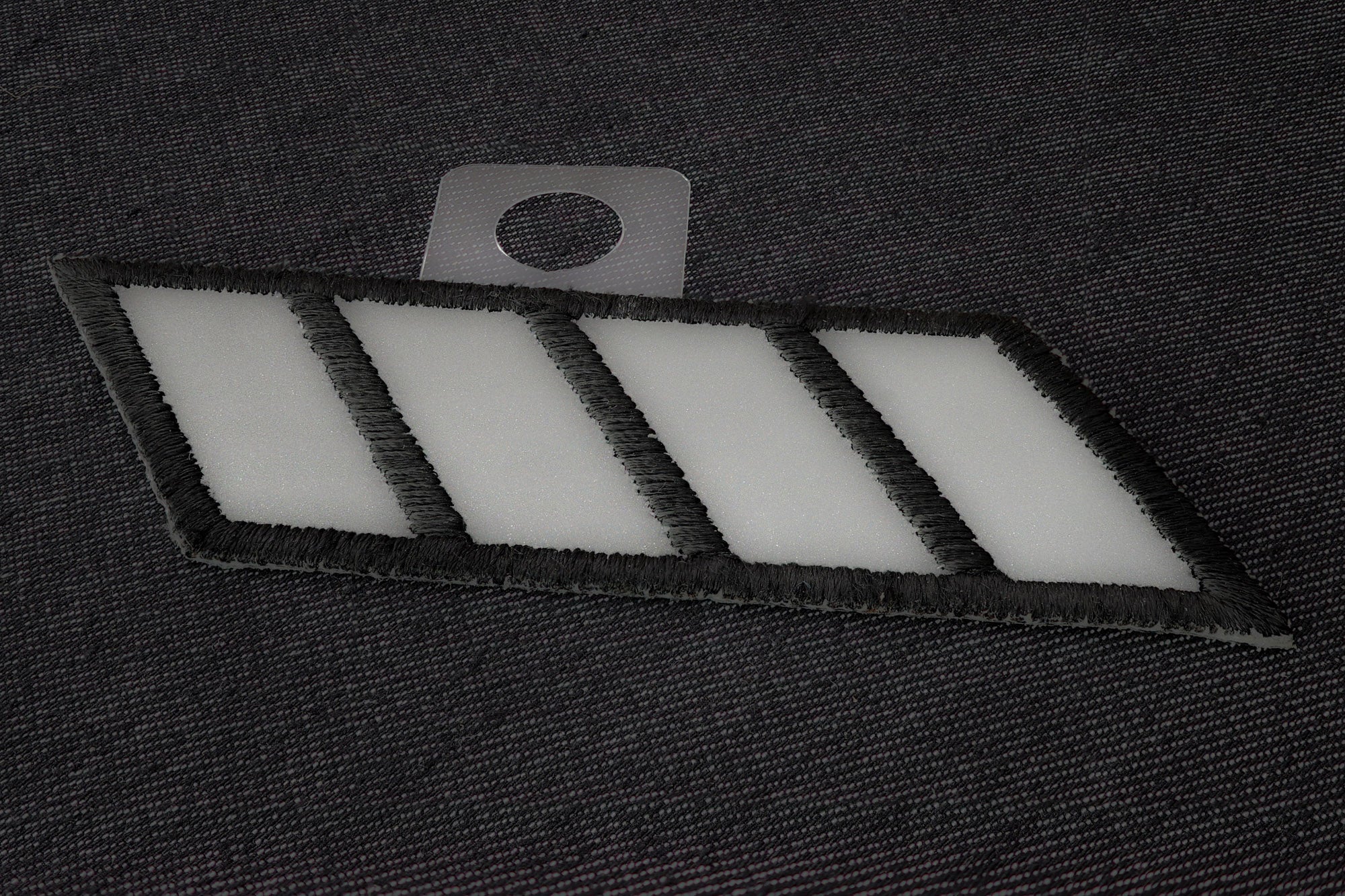 Reflective Stripes Patch – Stylish Embroidered iron-on patch ( 4x4 inches )