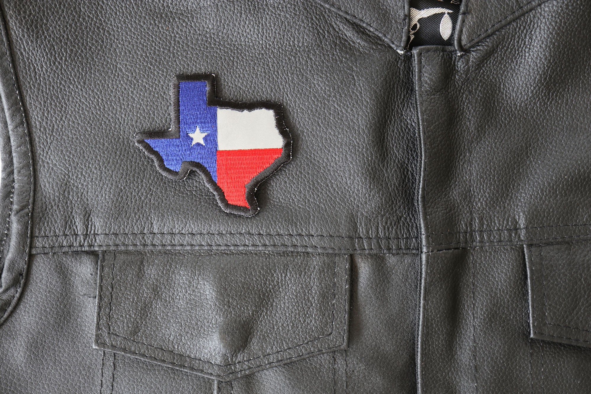 Texas Map Flag Reflective Patch – Eye-Catching Embroidery patch ( 4x3 inch )