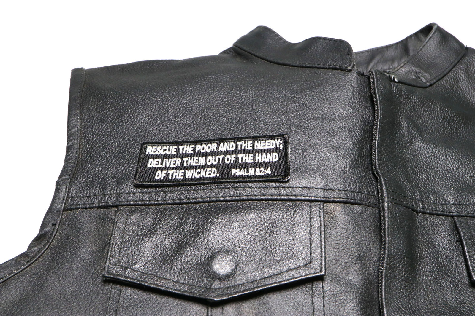Psalm Rescue Poor Needy Embroidered Patch product image 2