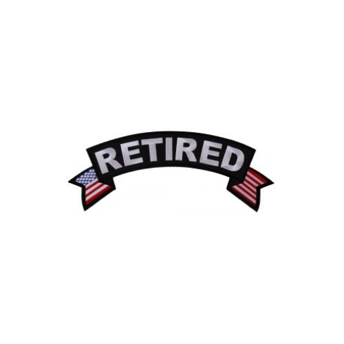 Retired American Flag Rocker Embroidered Patch