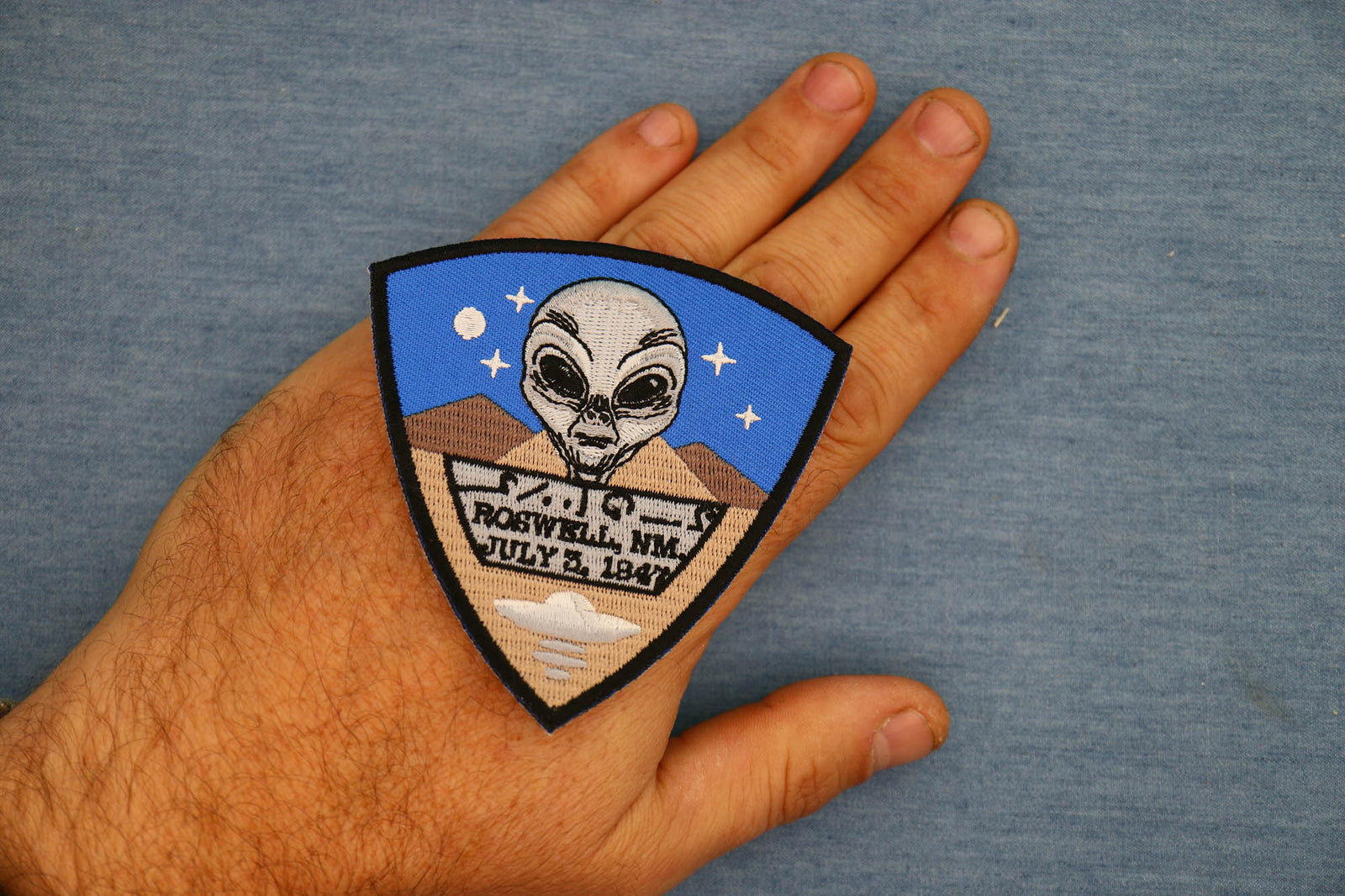 Roswell New Mexico Alien Embroidered Patch product image 2