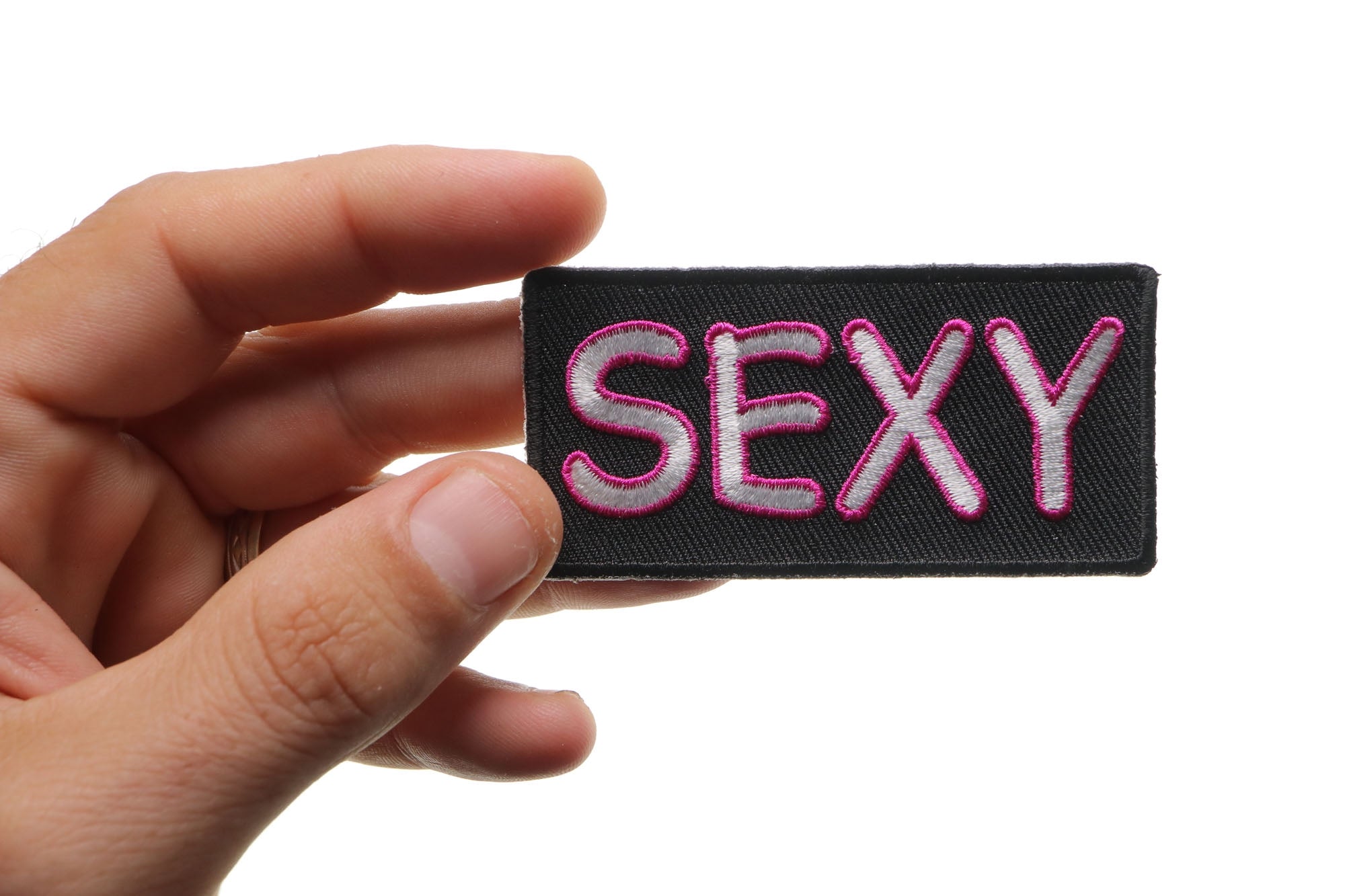 Sexy Patch – Bold Embroidered Iron-On Patch for Jackets & Apparel (  3 x 2 inches )